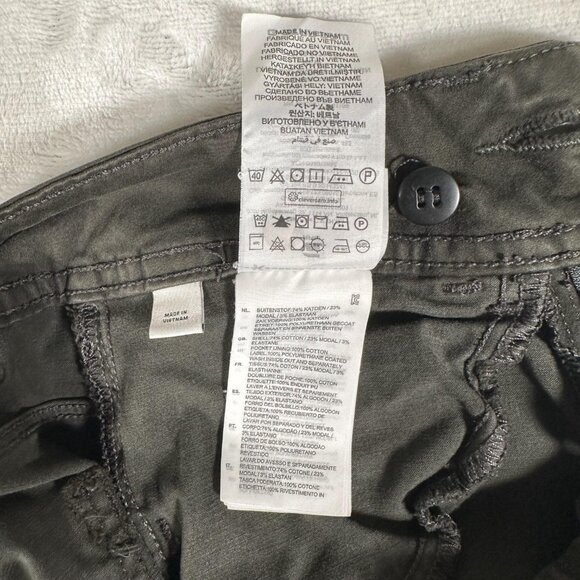 G Star Raw Jeans Women Size W25 L32 Olive Green Skinny 100% Cotton 5-Pockets GUC - Picture 9 of 12